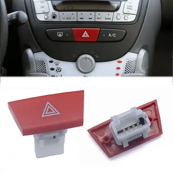 Автомобильная аварийная сигнальная лампа аварийной сигнализации Замена кнопки аварийного выключателя лампы 6490.NG Для Peugeot 107 Для Citroen C1