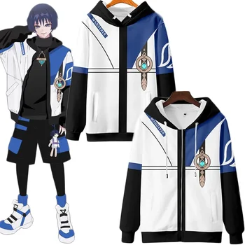 Игровое пальто для косплея Genshin Impact Wanderer Scaramouche Kunikuzushi Унисекс на молнии, толстовки Balladeer, пуловер, костюм