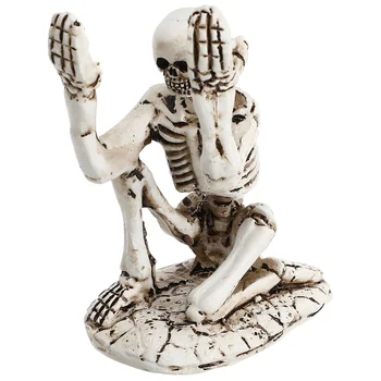 Держатель для карандашей Мини скелет кронштейн для хранения карандашей Украшение рабочего стола # j
