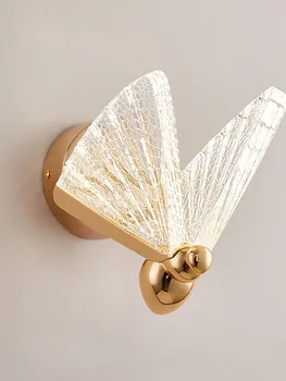 wandlamp, настенное бра с золотым кристаллом, освещение для двухъярусной кровати, беспроводная настенная лампа, длинные настенные бра, настенный светильник для кровати