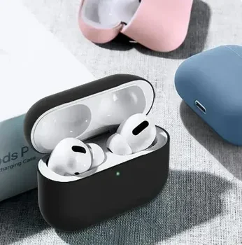 Pods Pro Protective 2024 Защитная Bluetooth-Гарнитура Мягкая Новая Однотонная Крышка Apple Case Защитный Силиконовый Чехол для Air