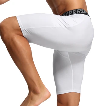Новый дизайн мужских карманных шорт Баскетбольных капри для бега, облегающих коротких брюк для фитнеса