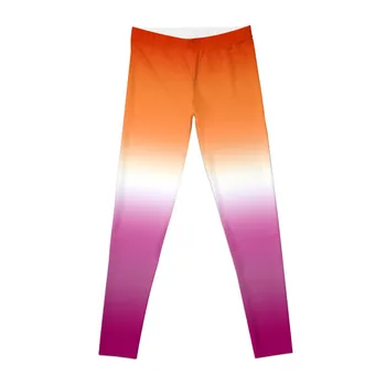 Новая альтернатива/Леггинсы с оранжевым лесбийским флагом, спортивная одежда для занятий спортом, рубашки, шаровары для спортзала, спортивные женские леггинсы