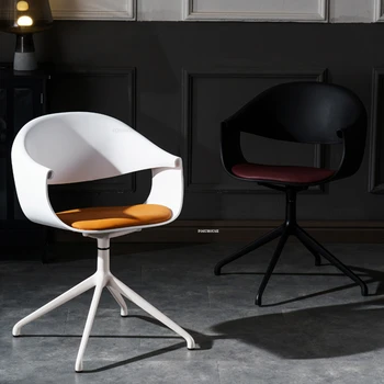Легкие Роскошные Офисные стулья Мебель для домашнего офиса Дизайнерское Простое компьютерное кресло со спинкой Игровое кресло с подъемным механизмом для спальни Вращающийся рабочий стул