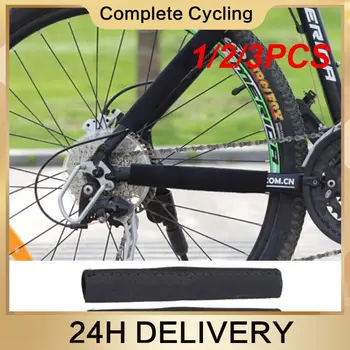 Защитная наклейка цепи рамы 1/2 /3ШТ для цепи горного велосипеда Черная Защитная крышка цепи Mtb велосипеда Цепь для ухода за велосипедом