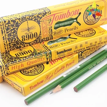 Карандаш для рисования Tombow 8900 [H / B / 2H ], Коробка из 12 карандашей, Долговечный, устойчивый к поломке, шестигранный стержень, Графитовый карандаш для письма