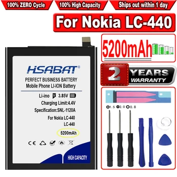 Аккумулятор HSABAT 5200 мАч LC-440 для Nokia 5.3 TA-1234 TA-1223 TA-1227 TA-1229