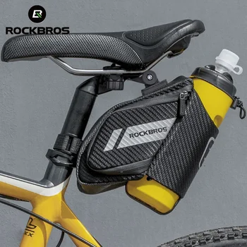 Официальная сумка Rockbros объемом 1,5 л, Водоотталкивающая, Прочная, светоотражающая, горный Велосипед с бутылкой воды, Карманная Сумка для велосипеда, Аксессуары
