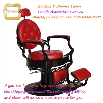 Сверхмощное парикмахерское кресло для мужчин с роскошным парикмахерским креслом для стрижки волос для парикмахерских