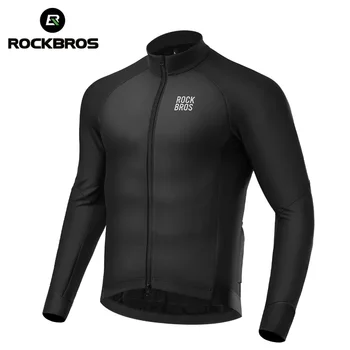 ROCKBROS Велоспорт зимняя куртка с 0 градусов тепловой велосипедная куртка открытый теплый флис пальто MTB велосипед Джерси одежда ветровка