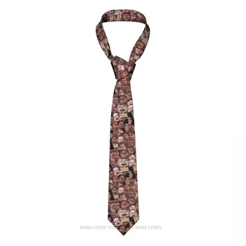 Дуайт Шрут Face The Office TV Классический мужской галстук из полиэстера с принтом шириной 8 см, аксессуар для косплея, вечеринки