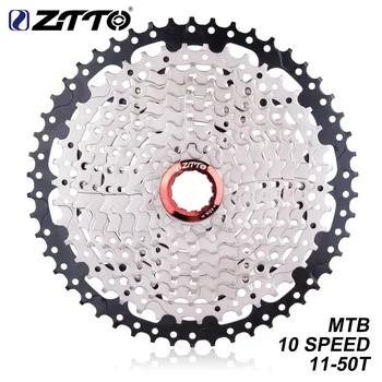 ZTTO MTB Горный Велосипед 10 Скоростей 11-50 Т Кассетные Звездочки Передаточные Числа Маховиков Для Велосипедных Деталей XT SLX XO X0 X9 X7