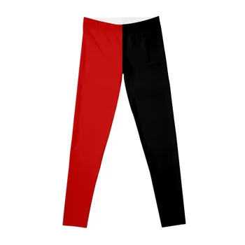 Женские леггинсы Harlequin (черные и красные) для фитнеса, женские леггинсы с эффектом пуш-ап