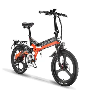 Качество 2023 Cyrusher XF590 Электрический Горный Велосипед 500 Вт 48 В Складной городской Велосипед 7 Скоростей