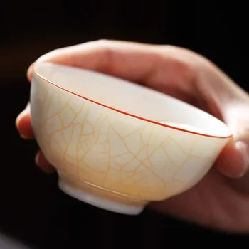 Чашка владельца персональная чайная лампа Ruyao tea lamp single large ceramic suet jade для мужчин и женщин за чашкой чая.