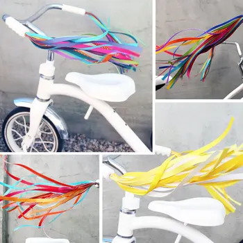 Красочные ленты для руля детского скутера или велосипеда - захватывающий аксессуар для мальчиков и девочек на открытом воздухе