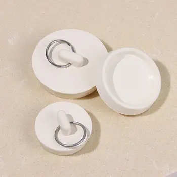25-55 мм, резиновая круглая сливная пробка для пола в кухне и ванной, с подвесным кольцом, пробка для канализации в ванной, герметичная пробка для ванной