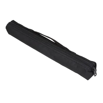 Сумка для хранения флейты из 1 предмета, портативный черный вертикальный футляр для флейты из ткани Оксфорд для дома на открытом воздухе