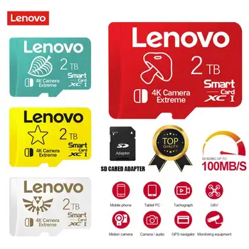 Lenovo Новая Карта Флэш-памяти 2TB SD/TF 1TB Micro TF SD Card A2 Memary Card Мобильное Хранилище Nas Cartao De Memoria Для Ipad/автомобиля