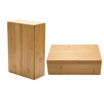 2 предмета, бамбуковый блок для йоги, бамбуковый блок для стойки на руках, кирпич Для углубления поз, улучшения силы, баланса и гибкости