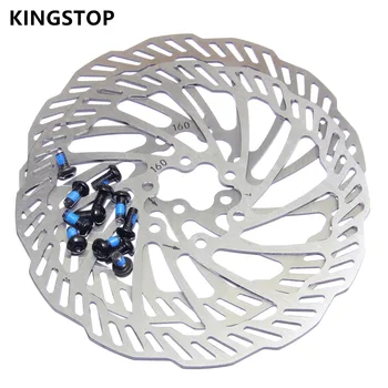 велосипедный ротор велосипедный тормозной ротор велосипедный тормозной дисковый тормозной ротор 160 мм MTB запчасти с болтами SH kingstop rotor 1