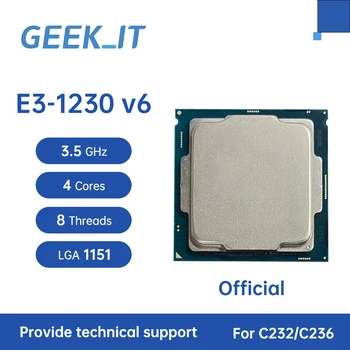 Xeon E3-1230v6 SR328 3,5 ГГц 4-ядерный 8-потоковый процессор 8 МБ 72 Вт LGA1151 CPU Процессор E3 1230 v6