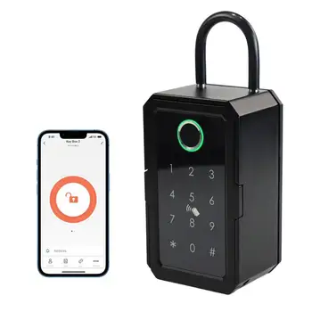 Smart Key Lock Box Tuya Ttlock App Wifi Fechadura Eletronica Водонепроницаемый Настенный Дверной Замок с Отпечатками Пальцев Безопасности Airbnb Lockbox
