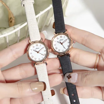Simple Women's Watches Alloy Quartz Wristwatches Reloj Para Mujer Girl's Birthday Gift Clock for Everyday Часы Женские Наручные