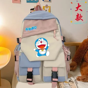 Рюкзак Doraemon для мальчиков и девочек, школьная сумка для путешествий, студенческая университетская сумка, сумка для хранения jingle cat