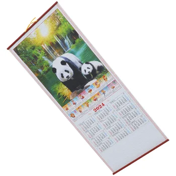 Китайский Календарь Fortune Год Дракона, Офисные подарки, Стена 2024, Ежемесячный Большой