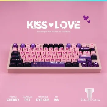 Оригинальная клавиатура Titan Kingdom Theme Keycap с 148 клавишами PBT Оригинальной высоты, полностью пятисторонняя механическая клавиатура для сублимации Keycap