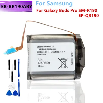 Для Samsung Аккумулятор EB-BR190ABY Для Galaxy Buds Pro SM-R190 EP-QR190 Аккумулятор для отсека наушников 472 мАч + Инструменты