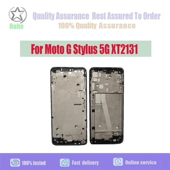 Средняя Рамка Для Motorola Moto G Stylus 5G LCD Передняя Рамка Корпус Безель Крышка Корпуса Запасные Части