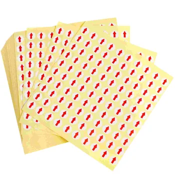 Красные наклейки, наклейка-наклейка: 6400 шт. самоклеящиеся бумажные этикетки, этикетки с индикатором дефекта для домашнего магазина, дефект при осмотре магазинов.