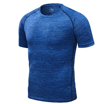 Мужские футболки для бега, Быстросохнущие компрессионные спортивные футболки, футболки для бега в тренажерном зале, футбольные рубашки, мужская спортивная одежда из джерси