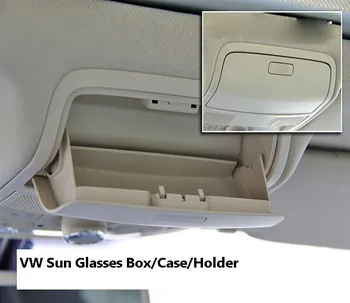 Автомобильная коробка для солнцезащитных очков VW Magotan B7L Golf 6 Sagitar CC Tiguan Case/держатель коробки для очков на крыше автомобиля