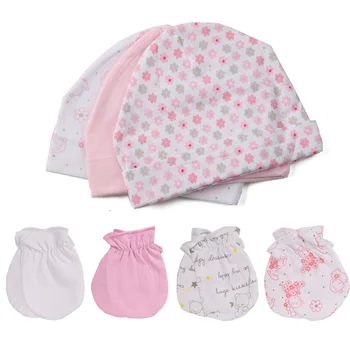 Детские шапочки и кепки из супер хлопка для мальчиков и девочек, детские перчатки, комплект одежды для малышей, детские аксессуары, фотография новорожденных