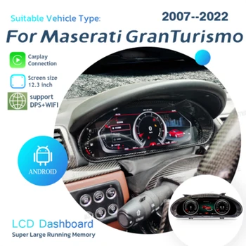 12,3-Дюймовый Android для Maserati GT GTS GC MC Grantismo Quattroporte 2007 2008-2022 Автомобильный цифровой Кластерный ЖК-дисплей Приборной панели