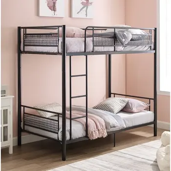 Приподнятая кровать Двухслойная Simplicity Двухслойная Высота 1,5 м 2 Верхние и нижние кровати