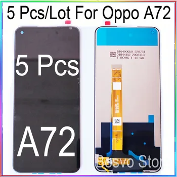 Оптовая продажа 5 шт. /лот Для Oppo A72 ЖК-дисплей С Сенсорным Экраном в сборе 4G 5G