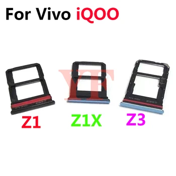 Лоток для SIM-карт Для Vivo iQOO Z1 Z1X Z3 Держатель Лотка Для SIM-Карт Слот Для Карт Адаптер Запасные Части