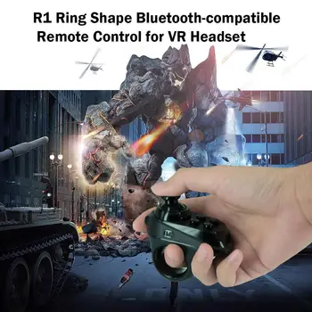 R1 Ring Shape Bluetooth-совместимый пульт дистанционного управления VR-гарнитурой и геймпадом для iOS Android