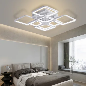 Светодиодная люстра IRLAN, бытовые светильники, современный глянец, гостиная, спальня, кухня, бытовая техника, белая / черная модель