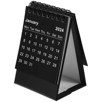 Бумажный мини-настольный календарь на 2024 год, креативный Маленький Декоративный ежедневник с аксессуарами на каждый день