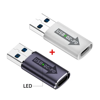 Jimier 2 шт./компл. USB 3.0 QC Power to PD USB C Device 5 Гбит/с Адаптер Питания для Передачи данных для Ноутбука, Планшета, Телефона