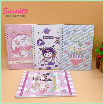 Kawaii Sanrio Cinnamoroll Kuromi A5 Coil Notebook 41 Страница Милый портативный мультяшный блокнот Студенческие канцелярские принадлежности Праздничные подарки