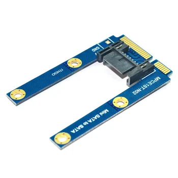 Карта адаптера MSATA-SATA Материнская плата Mini PCIE-7PIN SATA SSD Конвертер расширения твердотельного жесткого диска