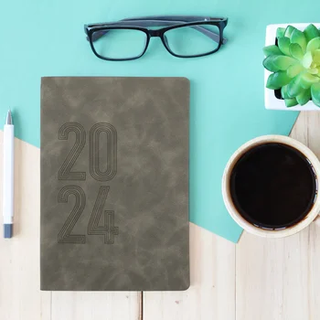 Книга повестки дня на 2023 год Английский Планировщик Записная книжка Планирование Студенческий Офисный Блокнот Бизнес Ежедневный отчет