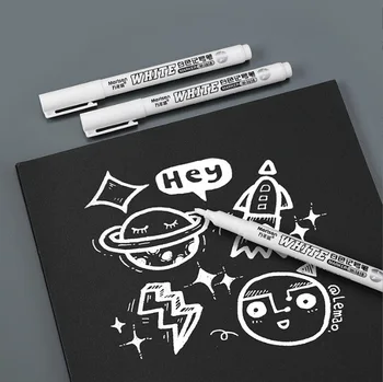 1 шт. Белый маркер с тонким кончиком, 1 мм, быстросохнущая водостойкая ручка для рисования шин, ручка для заправки краски, маркировочная ручка