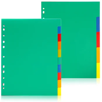 Пластиковые Связующие Разделители Вкладки Разных Цветов Сверхпрочные Школьные Листы Для Детей и Взрослых